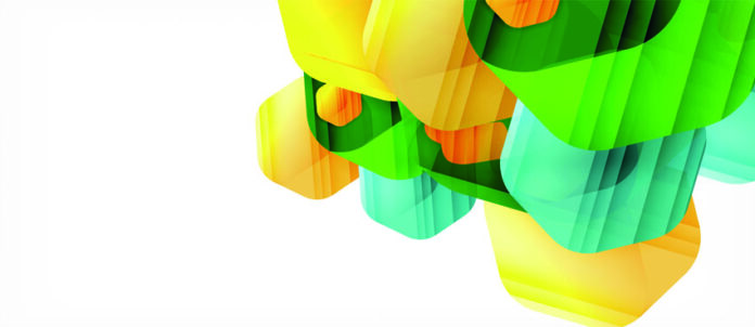 Vector,Multicolored,Hexagons,Geometric,Abstract,Background,,Modern,Illustration